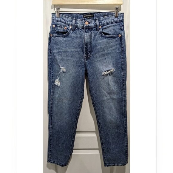 Modern American | Lafayette Hi-Rise Narrow Crop Jeans in Brooklyn Wash - Picture 3 of 12